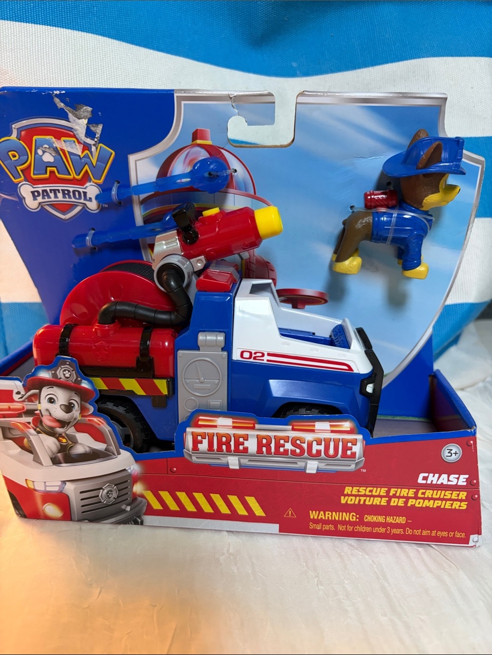 Paw Patrol Chase Fire Rescue Cruiser - Blue, Red & Yellow